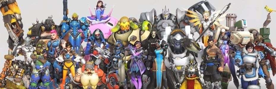 Photo de famille des personnages Overwatch