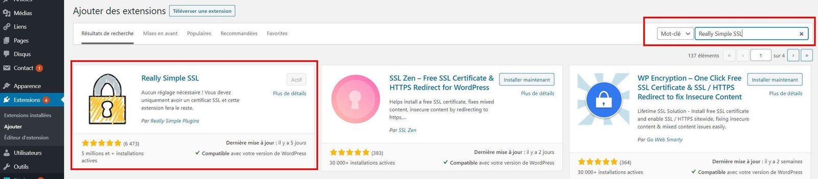 Plugin WordPress Really Simple SSL